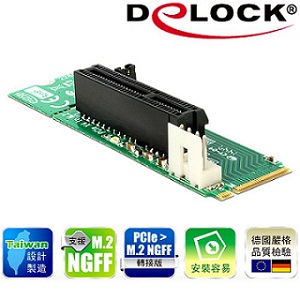 Delock PCIe to M.2 NGFF轉接板