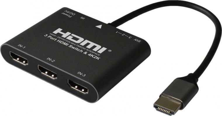 4K/2K 3進1出 HDMI 2.0- 輕巧型影音切換器