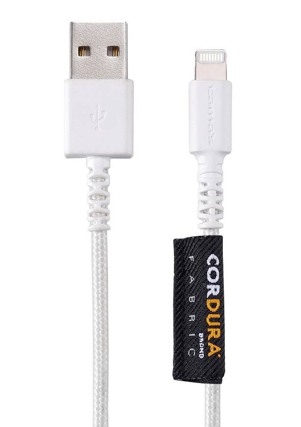 tama CORDURA Apple認證 充電&傳輸線-白色 1.2米