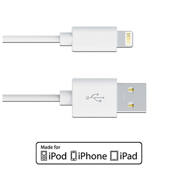 iPhone5/6 認證線 白