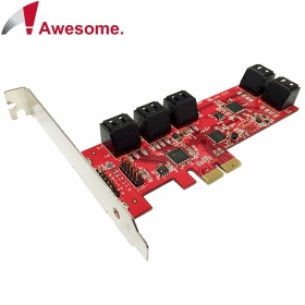 Awesome PCIe 2.0 10埠AHCI SATAIII 6Gbps擴充卡