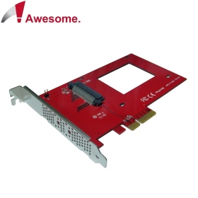 Awesome PCIe 3.0 x4 U.2 NVMe SSD轉接擴充卡