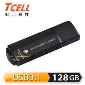 TCELL冠元 USB3.1 4K 4K EVO 璀璨黑金碟 128G