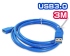 USB3.0 A公A母 3M  訊號傳輸延長線