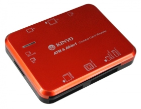 【KINYO】多合一晶片讀卡機USB 2.0