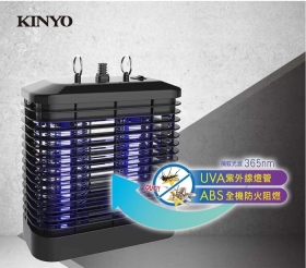 【KINYO】強力8W電擊式UVA燈管捕蚊燈 KL-7081