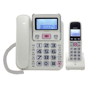 聲寶 CT-W1304DL 2.4GHz高頻數位無線電話-白色
