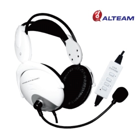 ALTEAM 電競六牙白象基本款頭戴式耳麥 USB-549M